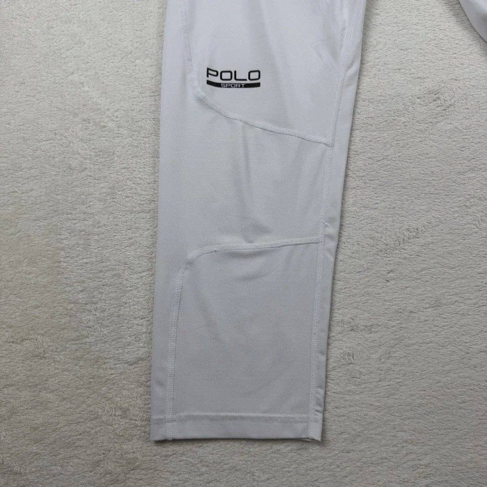 Polo Sport by Ralph Lauren Men's 3/4 Compression Tights White-READ‎